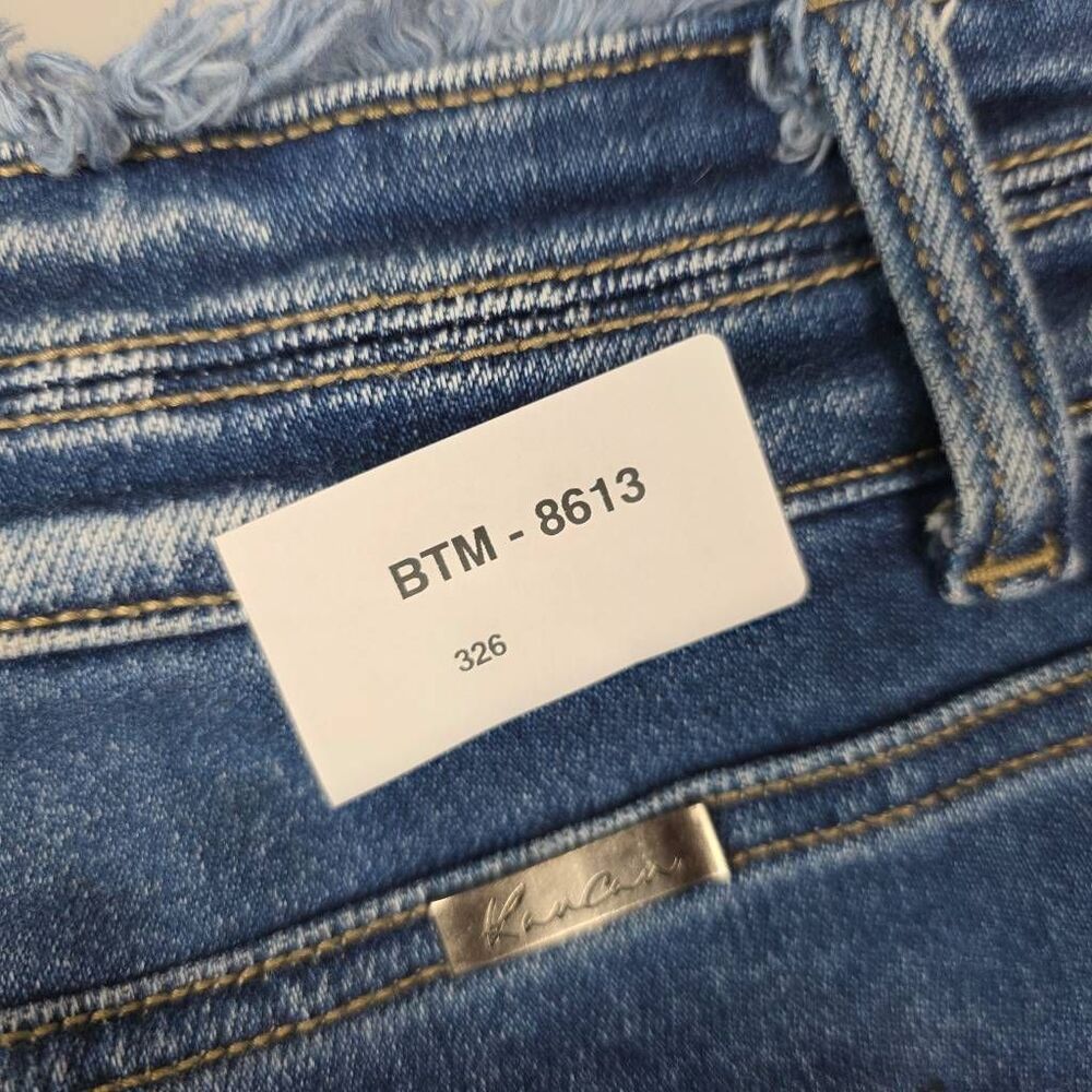 KanCan Denim Cutoff Shorts Womens 32 Frayed Hem Stretch - Picture 7 of 7